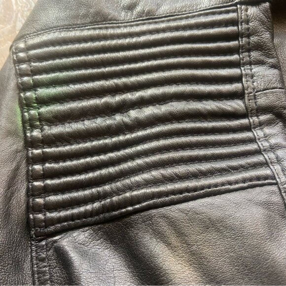 Women’s vintage Zadig & Voltaire black leather pants size 36(France) 2 in USA - Picture 6 of 10